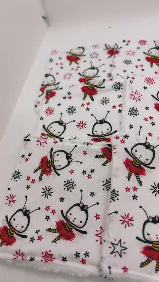 Lot de 12 lingettes Abeilles
