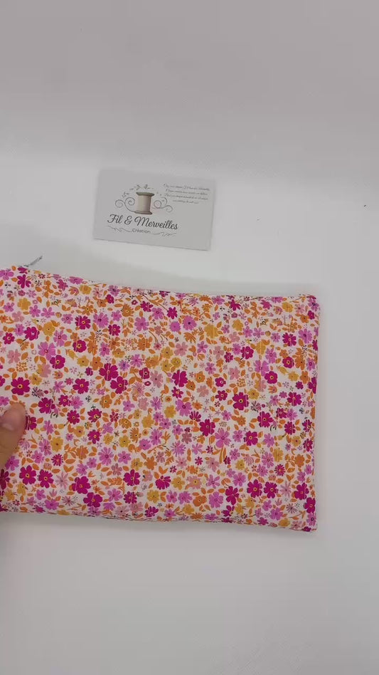 Pochette multifonction - " Rêve de Fleur"  L'élégante du quotidien - grande