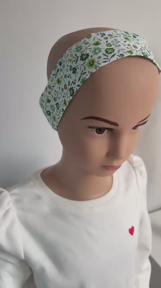 Bandeau à cheveux " Green Meadow" - Modèle 6/8 ans