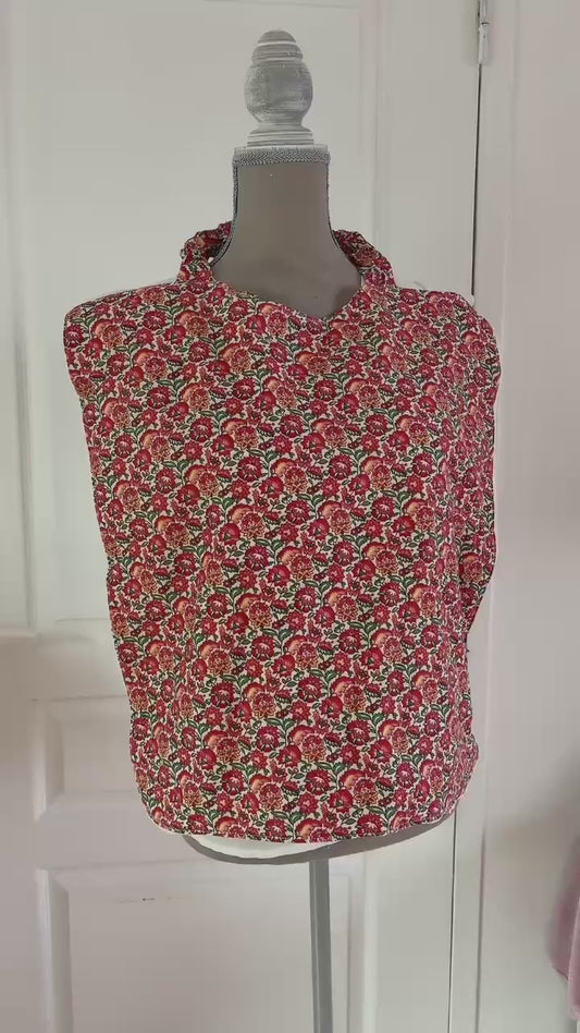 Bavoir adulte " Fleur de Coton "