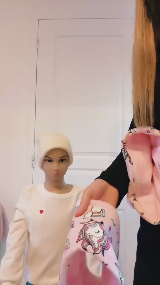 Snood bébé " Licorne " ( 0/2 ans )