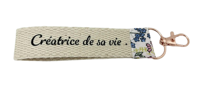 Porte - Clés " Créatrice de sa vie ! "