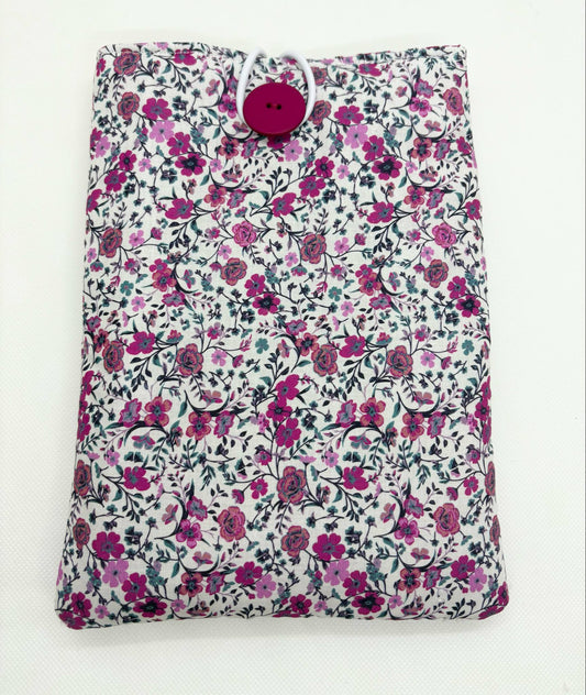 Pochette pour Livre ou Liseuse " Jardin de lecture " - Modèle Moyen