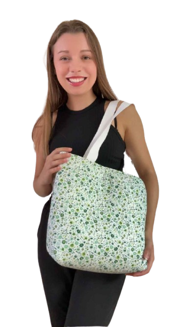 Sac Cabas matelassé " Vertige Fleuri"